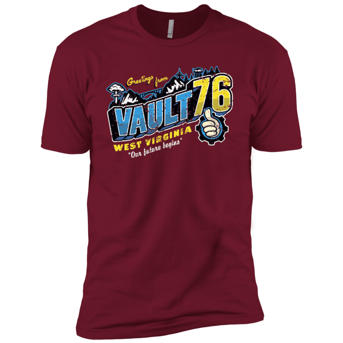 T-Shirts Cardinal / X-Small Greetings from WV Vault Men's Premium T-Shirt