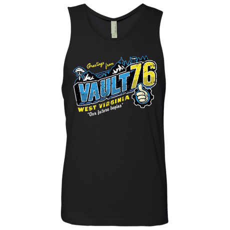 T-Shirts Black / S Greetings from WV Vault Men's Premium Tank Top