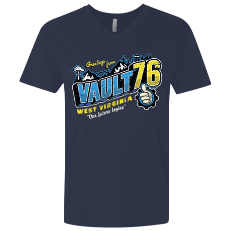 T-Shirts Midnight Navy / X-Small Greetings from WV Vault Men's Premium V-Neck