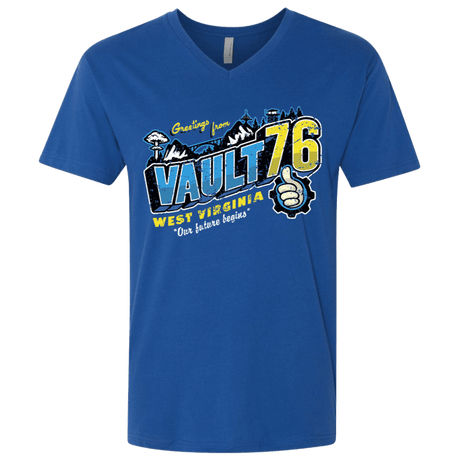 T-Shirts Royal / X-Small Greetings from WV Vault Men's Premium V-Neck