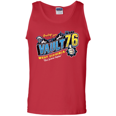 T-Shirts Red / S Greetings from WV Vault Men's Tank Top