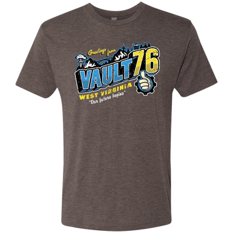 T-Shirts Macchiato / S Greetings from WV Vault Men's Triblend T-Shirt