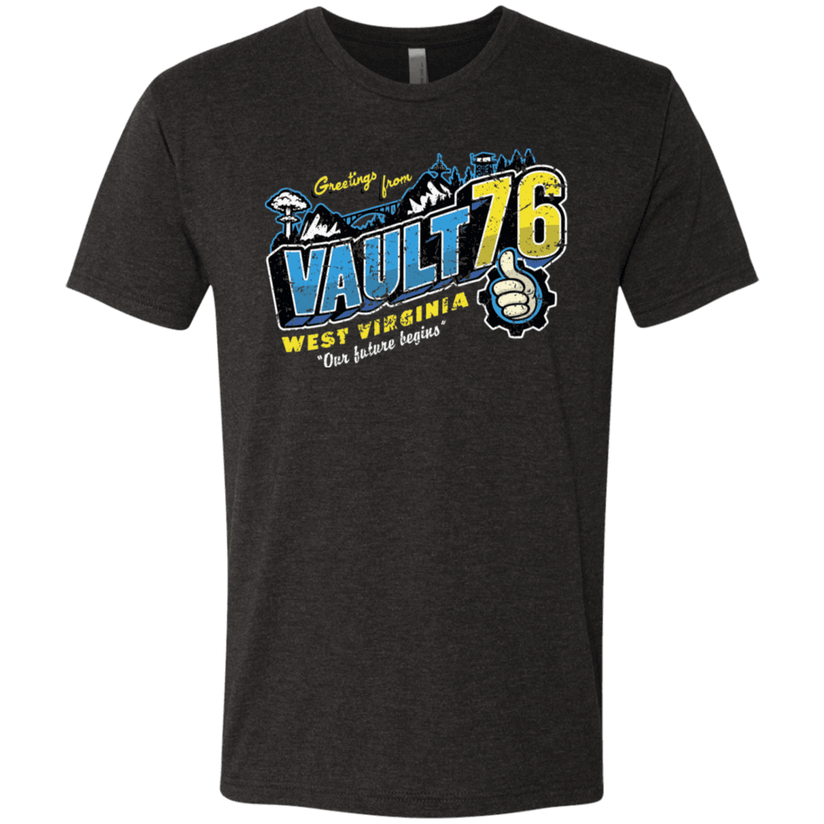 T-Shirts Vintage Black / S Greetings from WV Vault Men's Triblend T-Shirt