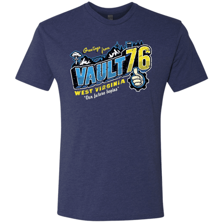 T-Shirts Vintage Navy / S Greetings from WV Vault Men's Triblend T-Shirt