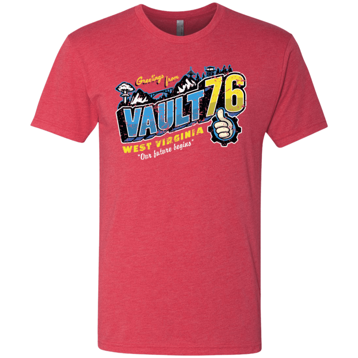 T-Shirts Vintage Red / S Greetings from WV Vault Men's Triblend T-Shirt