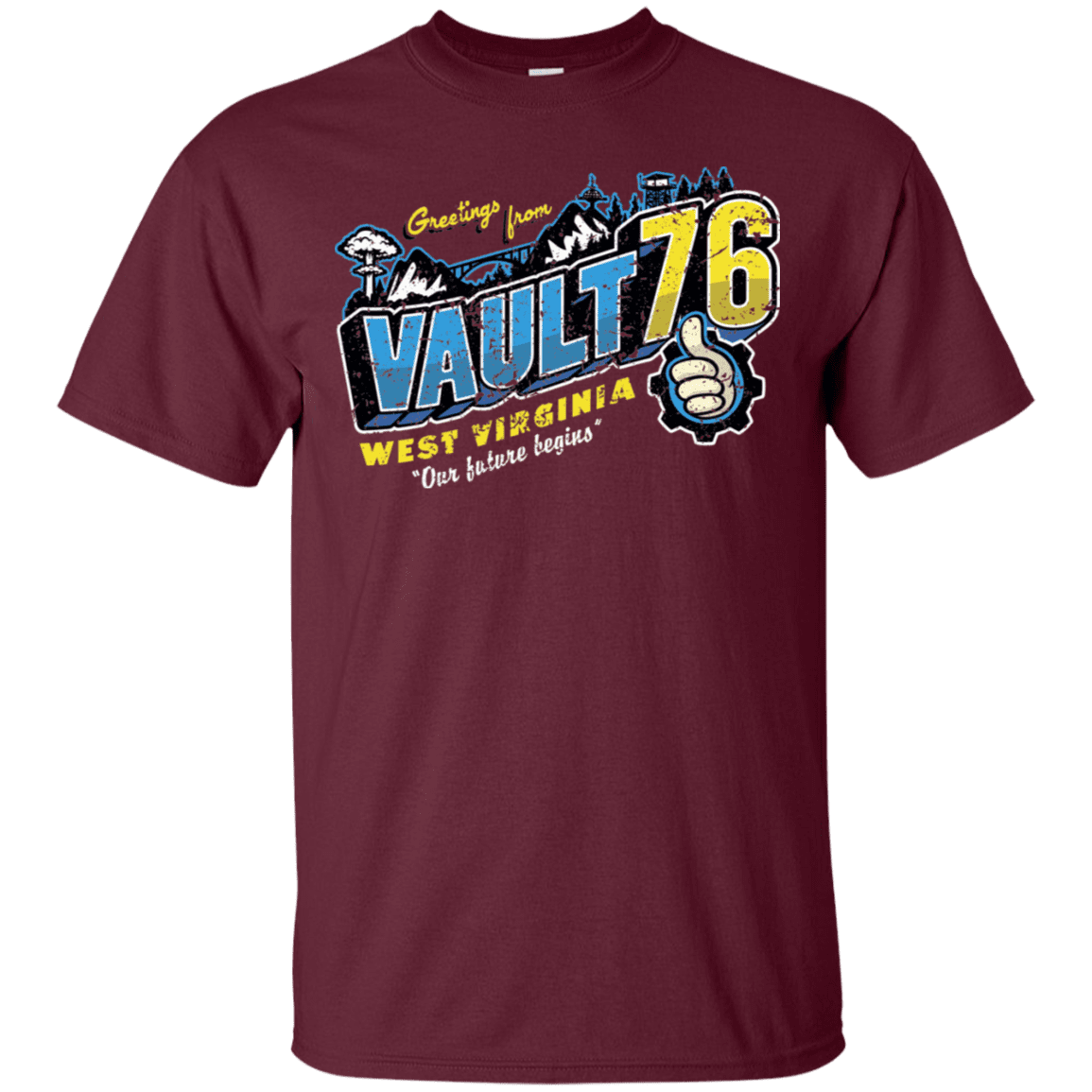 T-Shirts Maroon / S Greetings from WV Vault T-Shirt