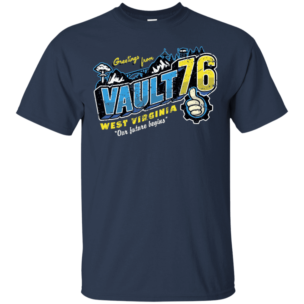 T-Shirts Navy / S Greetings from WV Vault T-Shirt