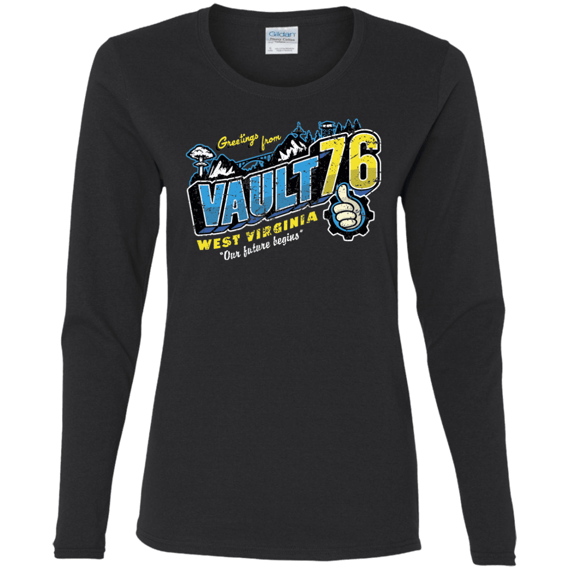 T-Shirts Black / S Greetings from WV Vault Women's Long Sleeve T-Shirt