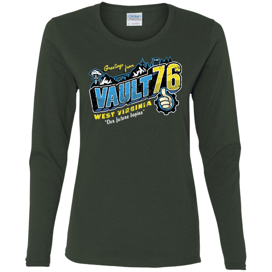 T-Shirts Forest / S Greetings from WV Vault Women's Long Sleeve T-Shirt