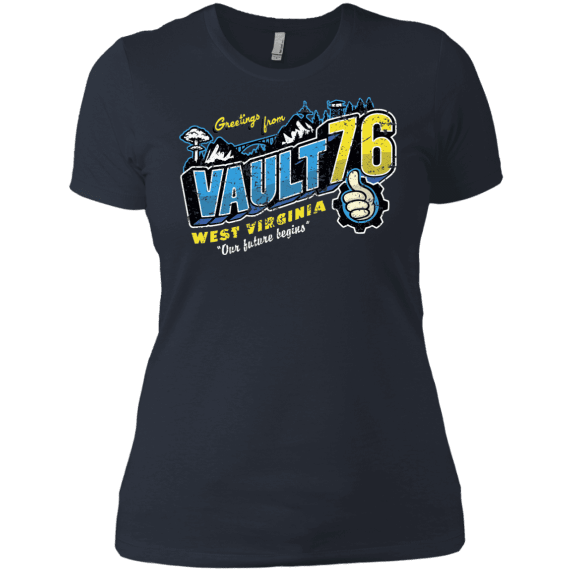 T-Shirts Indigo / X-Small Greetings from WV Vault Women's Premium T-Shirt