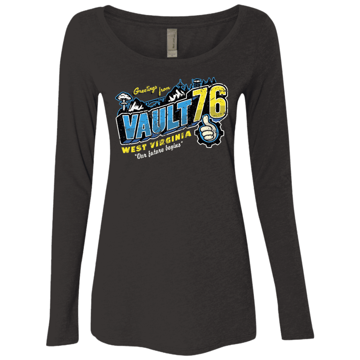 T-Shirts Vintage Black / S Greetings from WV Vault Women's Triblend Long Sleeve Shirt