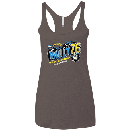 T-Shirts Macchiato / X-Small Greetings from WV Vault Women's Triblend Racerback Tank