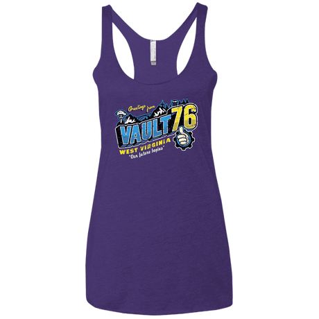 T-Shirts Purple Rush / X-Small Greetings from WV Vault Women's Triblend Racerback Tank