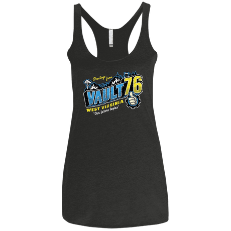T-Shirts Vintage Black / X-Small Greetings from WV Vault Women's Triblend Racerback Tank