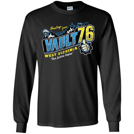 T-Shirts Black / YS Greetings from WV Vault Youth Long Sleeve T-Shirt