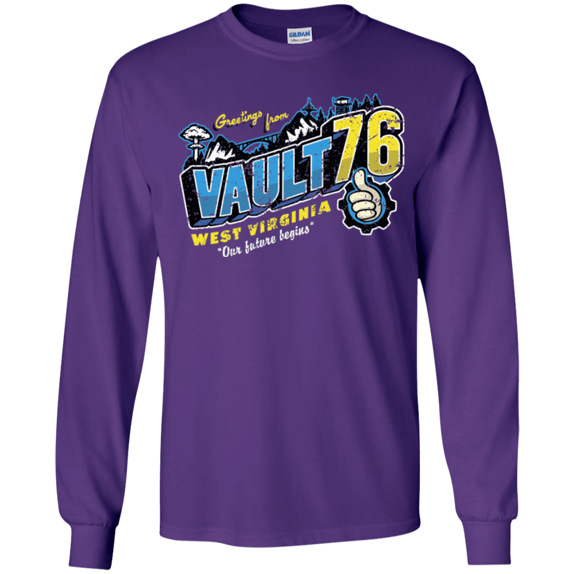 T-Shirts Purple / YS Greetings from WV Vault Youth Long Sleeve T-Shirt