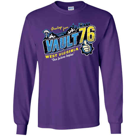 T-Shirts Purple / YS Greetings from WV Vault Youth Long Sleeve T-Shirt