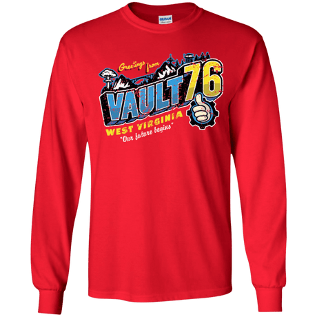 T-Shirts Red / YS Greetings from WV Vault Youth Long Sleeve T-Shirt