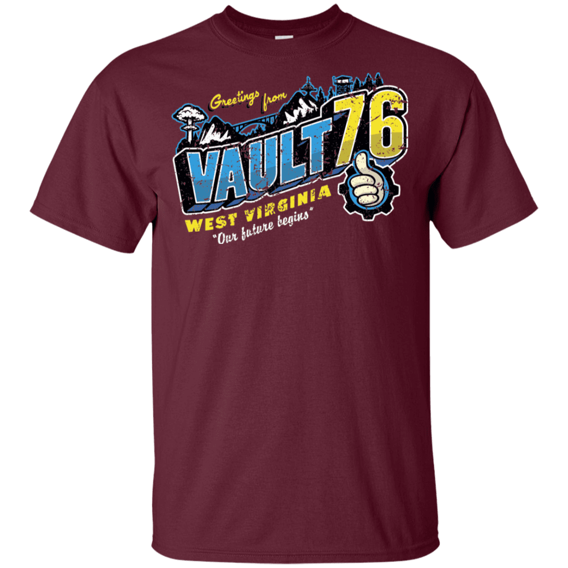 T-Shirts Maroon / YXS Greetings from WV Vault Youth T-Shirt