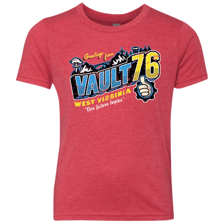 T-Shirts Vintage Red / YXS Greetings from WV Vault Youth Triblend T-Shirt