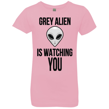 T-Shirts Light Pink / YXS Grey Alien Girls Premium T-Shirt