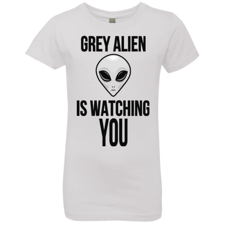 T-Shirts White / YXS Grey Alien Girls Premium T-Shirt