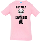 T-Shirts Pink / 6 Months Grey Alien Infant Premium T-Shirt