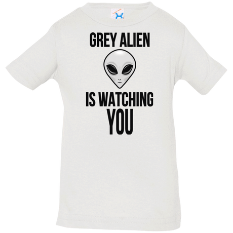 T-Shirts White / 6 Months Grey Alien Infant Premium T-Shirt