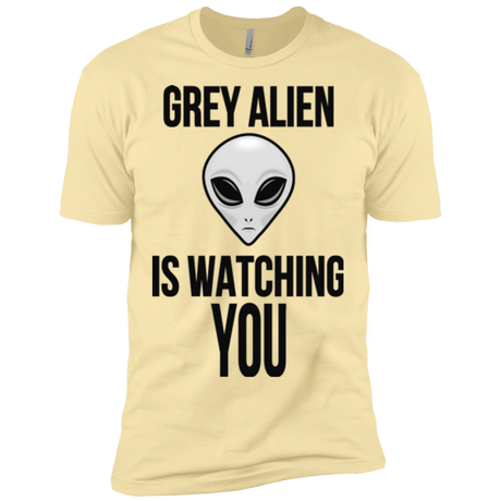 T-Shirts Banana Cream / X-Small Grey Alien Men's Premium T-Shirt