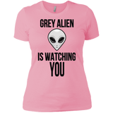 T-Shirts Light Pink / X-Small Grey Alien Women's Premium T-Shirt
