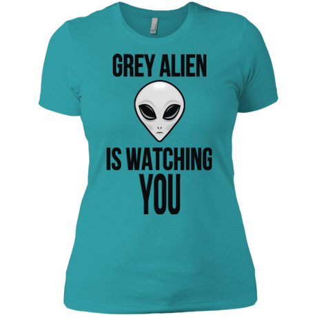 T-Shirts Tahiti Blue / X-Small Grey Alien Women's Premium T-Shirt