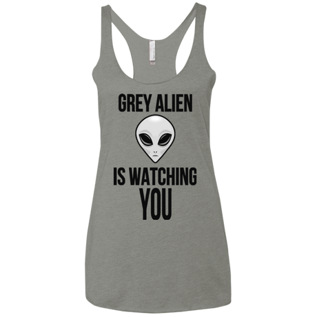 T-Shirts Venetian Grey / X-Small Grey Alien Women's Triblend Racerback Tank