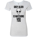 T-Shirts Heather White / Small Grey Alien Women's Triblend T-Shirt