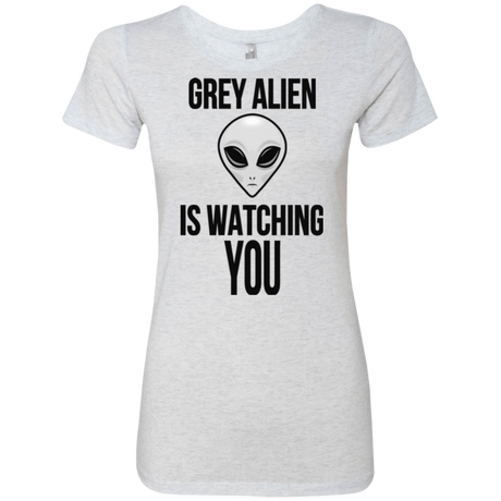 T-Shirts Heather White / Small Grey Alien Women's Triblend T-Shirt