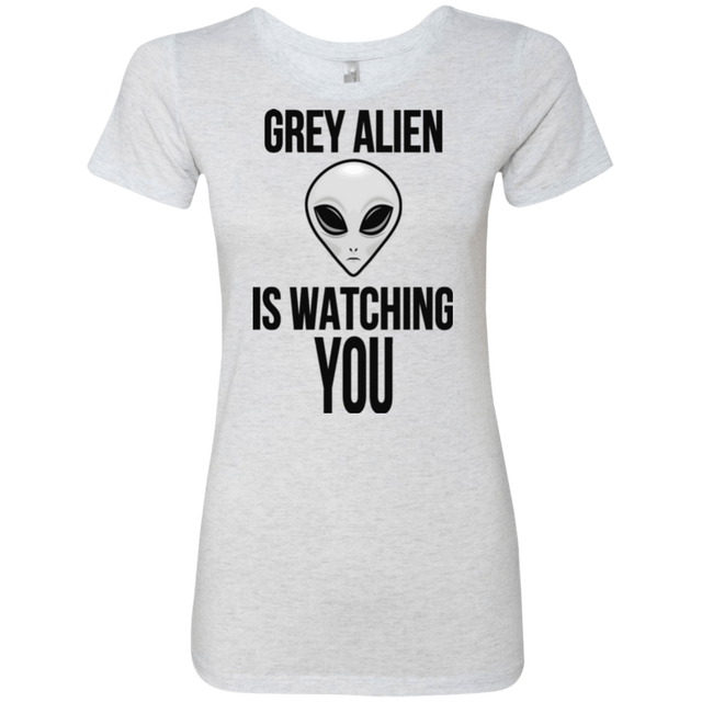 T-Shirts Heather White / Small Grey Alien Women's Triblend T-Shirt