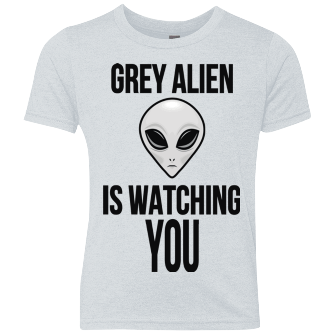 T-Shirts Heather White / YXS Grey Alien Youth Triblend T-Shirt