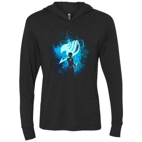 T-Shirts Vintage Black / X-Small GREY ART Triblend Long Sleeve Hoodie Tee