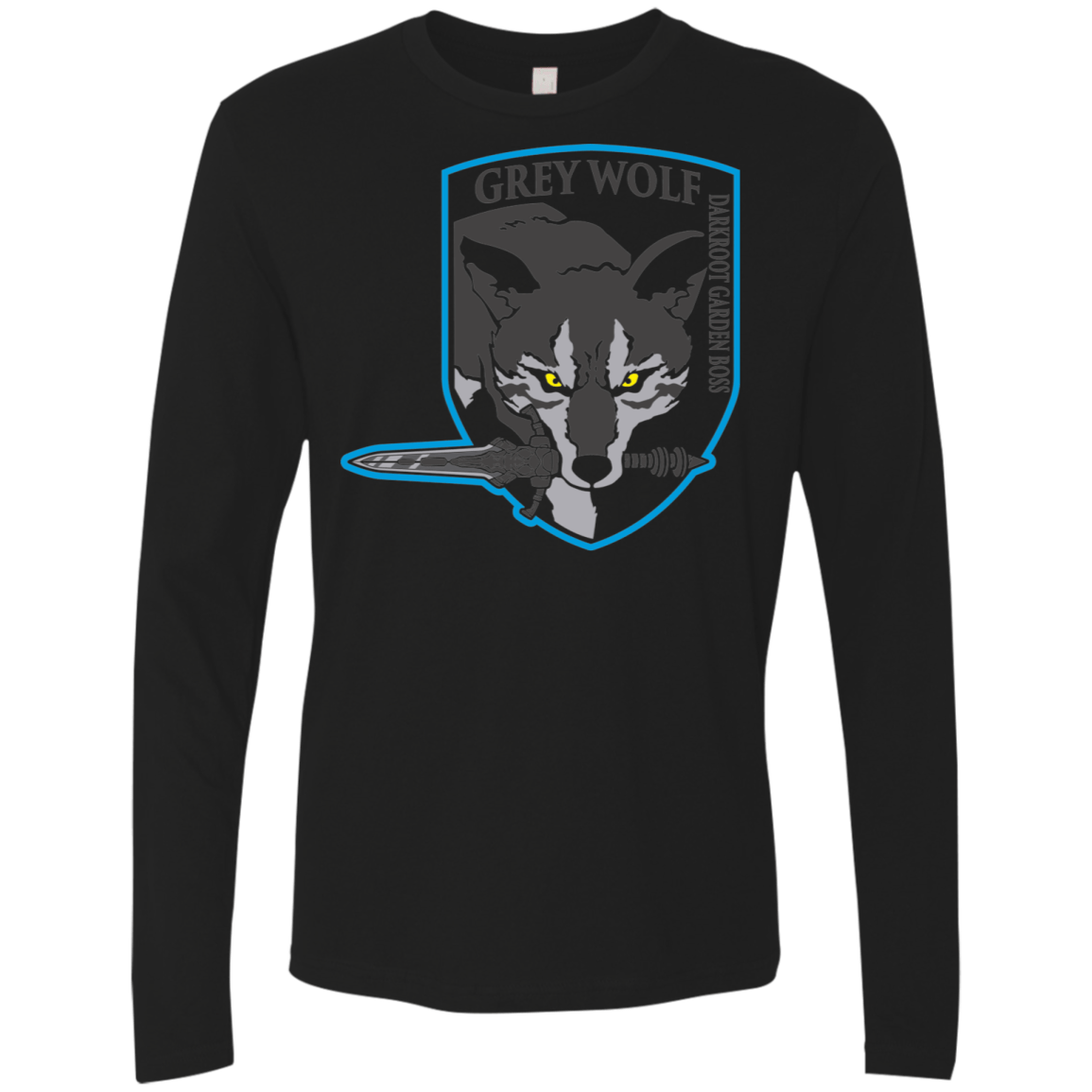 T-Shirts Black / S Greywolf Men's Premium Long Sleeve