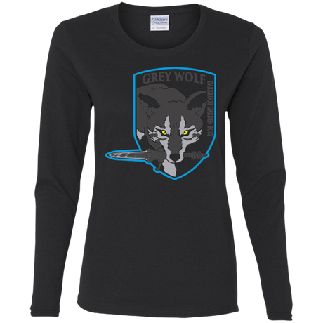 T-Shirts Black / S Greywolf Women's Long Sleeve T-Shirt