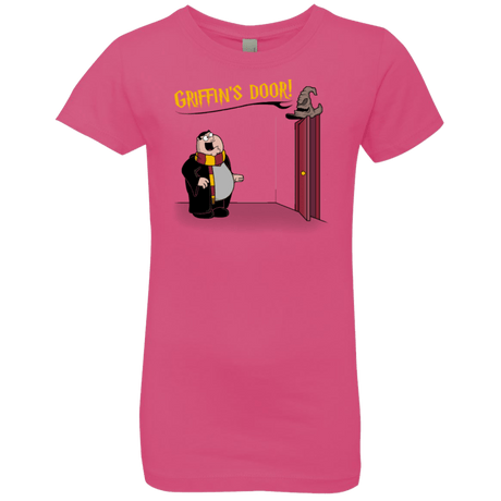 T-Shirts Hot Pink / YXS Griffins Door Girls Premium T-Shirt