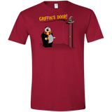 T-Shirts Cardinal Red / S Griffins Door Men's Semi-Fitted Softstyle