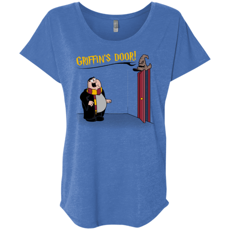 T-Shirts Vintage Royal / X-Small Griffins Door Triblend Dolman Sleeve
