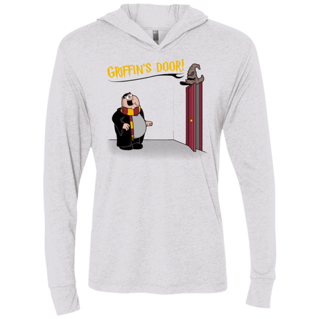 T-Shirts Heather White / X-Small Griffins Door Triblend Long Sleeve Hoodie Tee