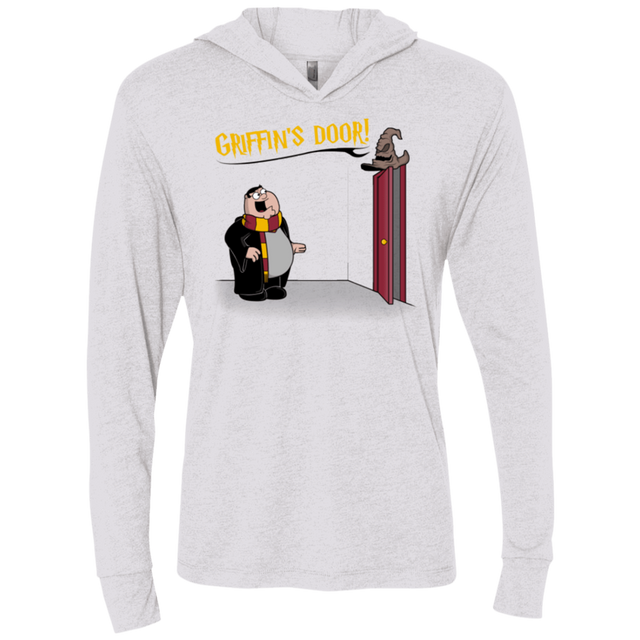 T-Shirts Heather White / X-Small Griffins Door Triblend Long Sleeve Hoodie Tee