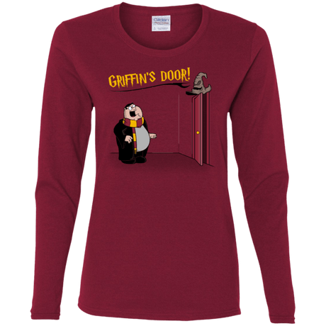 T-Shirts Cardinal / S Griffins Door Women's Long Sleeve T-Shirt