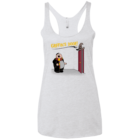T-Shirts Heather White / X-Small Griffins Door Women's Triblend Racerback Tank