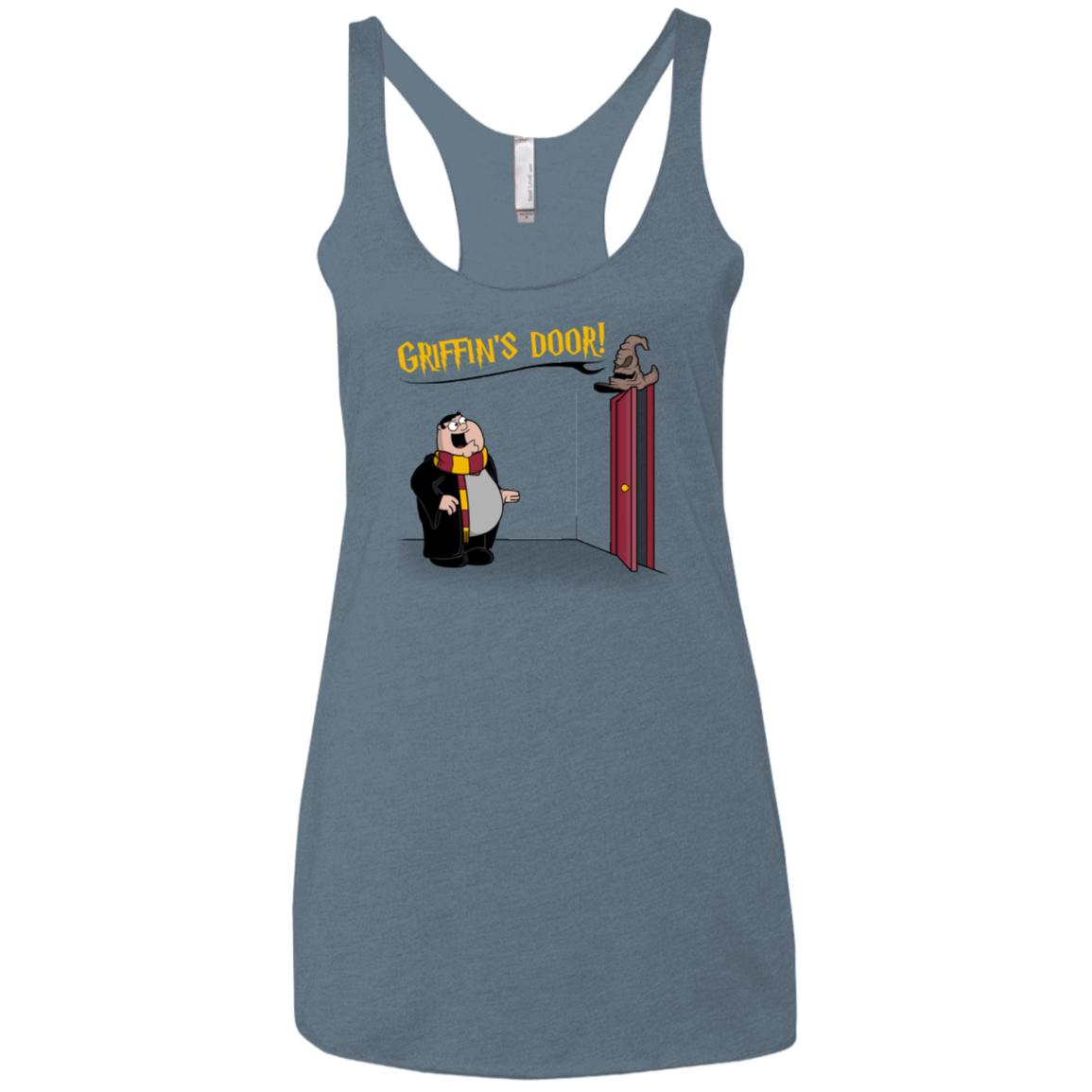 T-Shirts Indigo / X-Small Griffins Door Women's Triblend Racerback Tank