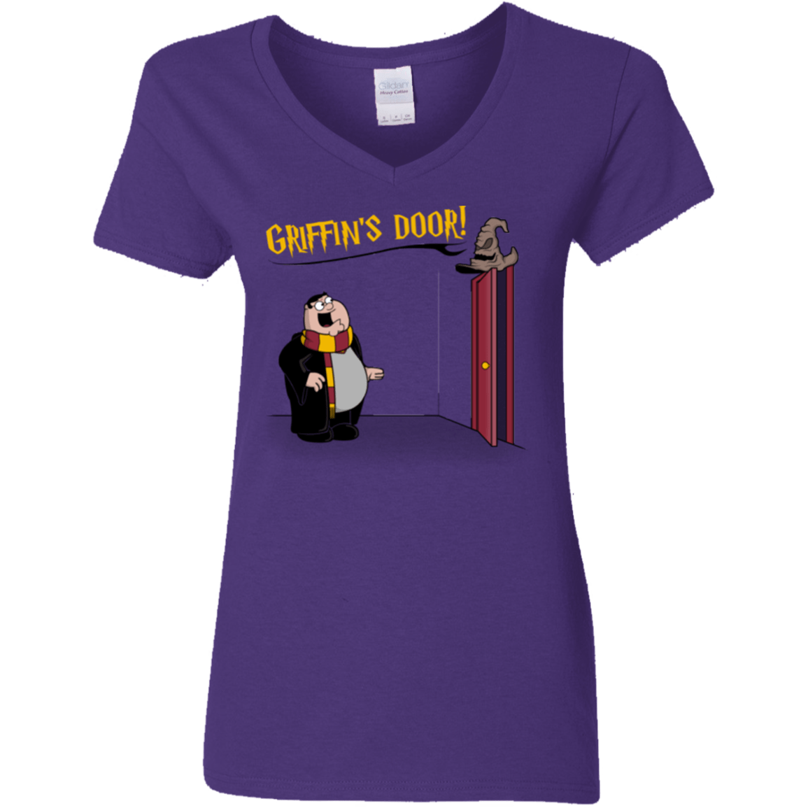 T-Shirts Purple / S Griffins Door Women's V-Neck T-Shirt