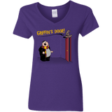 T-Shirts Purple / S Griffins Door Women's V-Neck T-Shirt