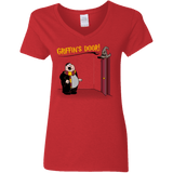 T-Shirts Red / S Griffins Door Women's V-Neck T-Shirt